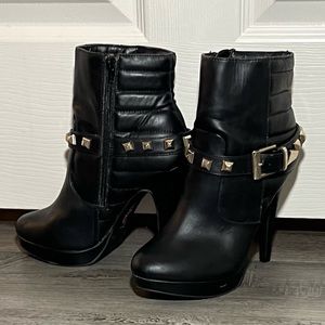 Pink & Pepper Studded Ankle Boots